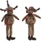 Plush Rustic Moose Shelf Sitter Decorative Figurines for Christmas